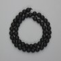 Shungite Beads Faceted Round 8mm on Thread, 35cm± Length