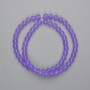 Lavender Amethyst Beads Smooth Round 6mm Diameter, 38cm Length on Monofilament