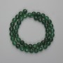 Jade Beads, Faceted Round 8mm, 36in String on Thread
