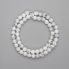 Howlite Beads, faceted round 6mm, length 36cm on thread