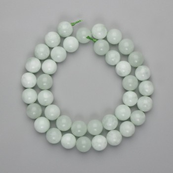 Angelite Beads Smooth Ball 10mm Diameter, 39cm on Thread