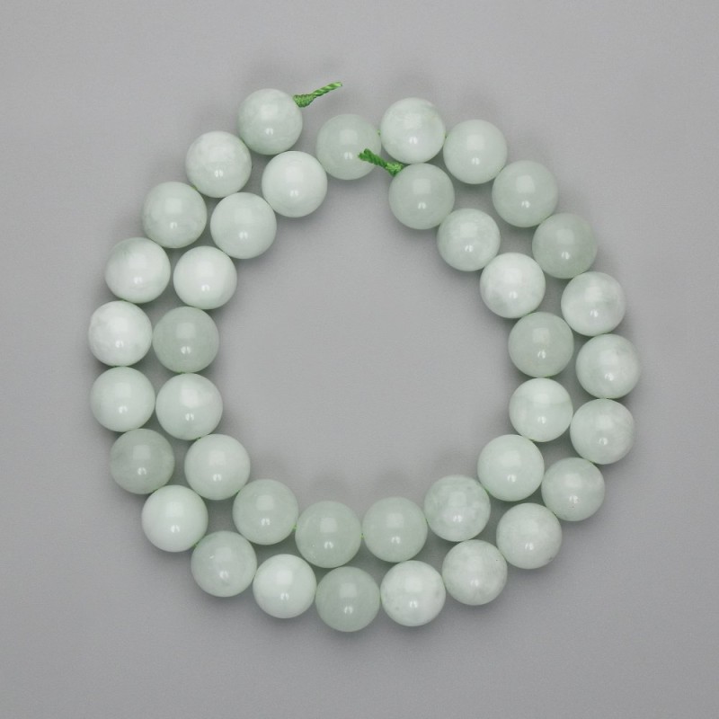 Angelite Beads Smooth Ball 10mm Diameter, 39cm on Thread