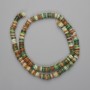 Mother-of-Pearl Scarfinna Beads Rondelle, 6x1 mm diameter, 39 cm length on fishing line