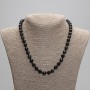 Agate Beads Faceted Round 8mm +-, 45cm length +- with clasp