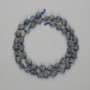 Sapphire Beads Unpolished Stone 5.5–9×5.5–6 mm on Thread, 39 in length