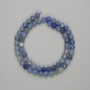 Blue Aventurine Beads Faceted Round 6mm+, on Thread 37cm±