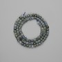 Turmaline Indigo Light Faceted Cube Beads 4x4mm+, on Thread, 39cm+ length