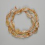Citrine Beads Tumbled 11-15×6-8 mm+-, strand length 39 cm+- on thread