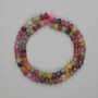 Tourmaline Beads faceted rondelle 6x4.5 mm, 37 cm length on thread