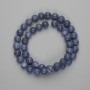 Hollow Coral Beads Round 8mm clear bead 8mm+-, length 38cm+-, on fishing line