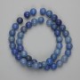 Blue Aventurine Beads Smooth Sphere 8.5mm, 38cm string on thread