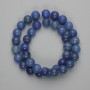 Blue Aventurine Beads Smooth Round 10mm+-, 37cm long on fishing line