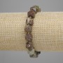 Bracelet Landscape Jasper Multiface Facets 8.5×8mm+- Seed Beads 3mm+-, Length 18cm+- Stretch