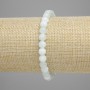 Angelite Bracelet Smooth Beads 6mm+-, 18cm+- Stretch
