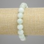 Angelite Bracelet Smooth Beads 10mm, Stretch Length 18cm