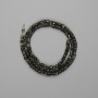 Sunstone Obsidian Faceted Cube Beads 3x3mm±, 39cm± length on thread