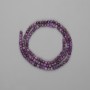 Charoite Beads, faceted cube 3x3mm, +/- length 39cm on thread