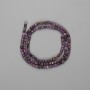 Charoite Beads Faceted Cube 3x3mm+, on Thread, Length ~39cm