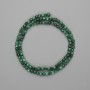 Malachite Beads Faceted Cube 3x3mm, 39cm+ Length on Thread