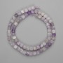 Amethyst Beads, Faceted Cubes 5.5×5.5 mm, 39 cm length, on thread