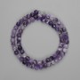 Amethyst Beads Faceted Cube 5x5mm ±, length 37cm ± on a thread