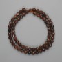Gehsonite Beads Faceted Round 6mm +-, on a thread, length 39cm +-