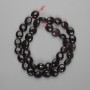 Garnet Beads, Coin-shaped 9-10x9-10 mm, on a thread, 41 cm ±