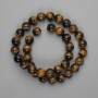 Tiger's Eye Beads Smooth Sphere 10mm, 37cm+ length, on a thread