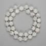 Adularia Beads Faceted Cube 9x9mm+- Beads 3mm+-, Length 40cm+- on Thread