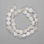 Adularia faceted beads 9-13x9-13 mm, on thread, length about 39 cm
