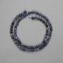 Sapphire Beads Faceted Round 5mm +-, on a thread 39cm+-
