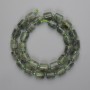 Clearance! Prehnite Beads Cylinder 10-11×9 mm ±, seed beads 3 mm ±, length 40 cm ±