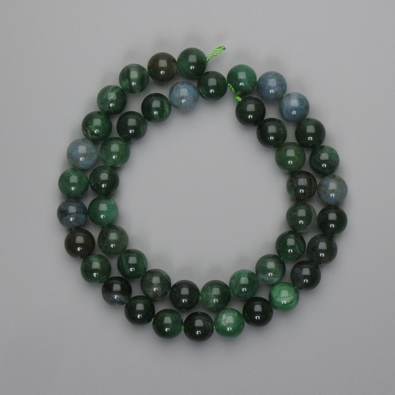 Emerald Beads Smooth Round 8mm+-, Thread 38cm+-