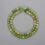 Jadeite Beads Faceted Round 6mm, on Thread 39cm