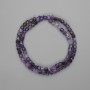Amethyst Beads Faceted Cube 4x4mm+-, length 38cm+