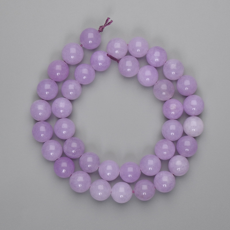 Kunzite Beads Smooth Round 10mm+-, Length 38cm+