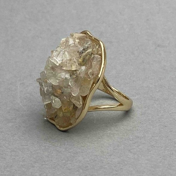 Ring (Bead) with Rutile Quartz碎?