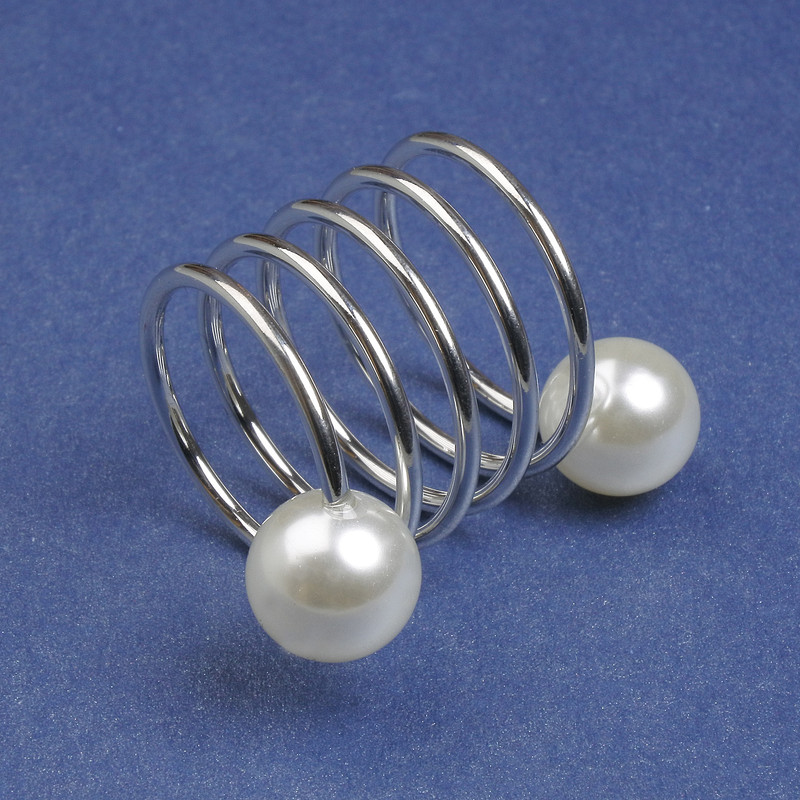 Brooch Clip for Scarves and Shawls Mallorca 31mm+- silver metal clip, diameter 21mm+