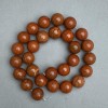 Red Jasper Smooth Round Beads, 14mm Diameter, 39cm Length on Thread ±