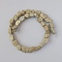 Pyrite natural stone faceted unpolished beads, diameter 10-16×8-10 mm + -, length 38 cm + - on thread