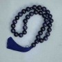 Aventurine Mala Night of Cairo Blue Sand Smooth Bead, diameter 12mm± 33 beads