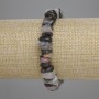 Rutilated Quartz Hairy Quartz Bead Bracelet 8-11×3-4, 5mm+-, length 18cm+-, stretch