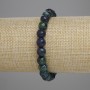 Azurite Beaded Round Bracelet 8mm+-, length 18cm+-stretch