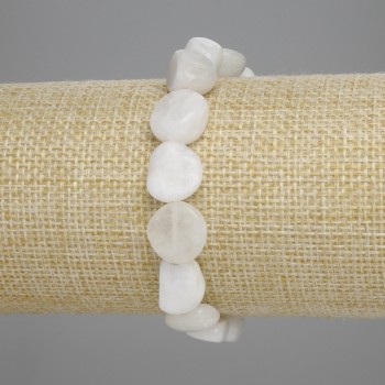 Adularia Bead Bracelet, round beads, diameter 11-12×10-12mm ±, length 18cm ± stretch