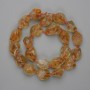 Citrine Beads Faceted Teardrop 21-23×11-14 mm ±, length 41 cm ± on thread