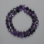 Amethyst Beads Multifaceted 8x7mm+-, thread length 39cm+-