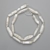 Baroque pearls with benzene tint on a thread 20-26×6, 5-7, 5mm +-, length 40cm+-