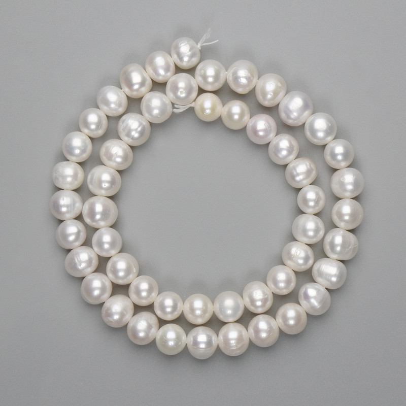 Freshwater Pearl Beads 5–9×8mm, 39cm long on a thread