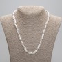 Necklace of natural baroque pearls, diameter 20-21×7, 5-9mm±, length 45cm± with a 5cm extender chain