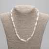 Necklace of natural baroque pearls, diameter 24-26×7 mm ±, length 45 cm ± 5 cm extender chain